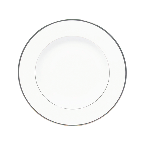 Set of 2 Rim Soup Plates Orsay platinum