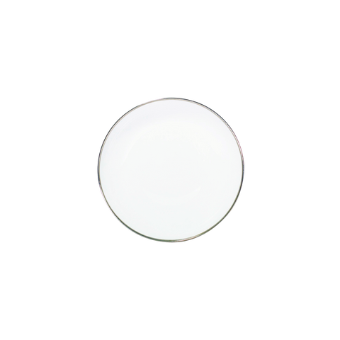 Set of 2 Rimless Soup Plates Orsay platinum