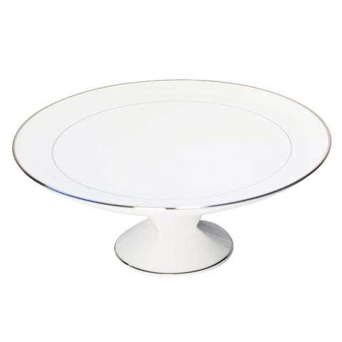 Set of 1 Footed Cake Platter Orsay platinum