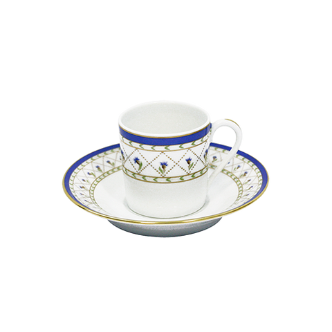 Set of 2 Coffee Cups and Saucers Val de Loire