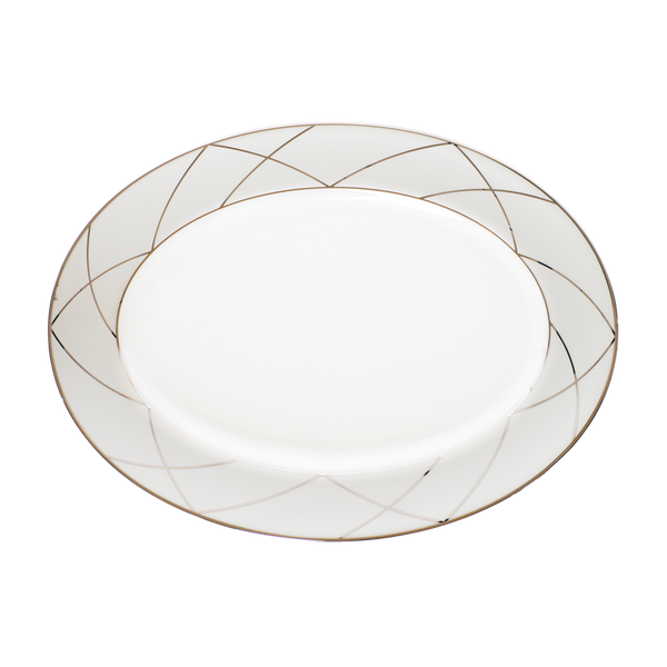 Set of 1 Oval Dish Clair De Lune Arcades
