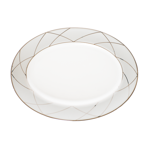 Set of 1 Oval Dish Clair De Lune Arcades