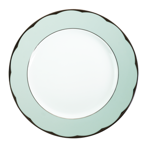 Set of 2 Large Dinner Plates Illusion mint by Barbara Barry