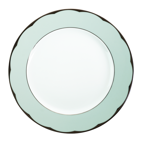 Set of 2 Large Dinner Plates Illusion mint by Barbara Barry