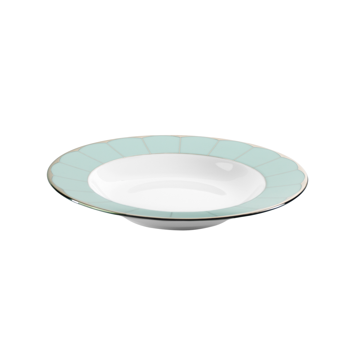 Set of 2 Rim Soup Plates Illusion lavander by Barbara Barry