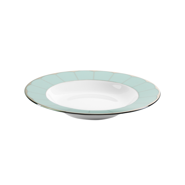Set of 2 Rim Soup Plates Illusion lavander by Barbara Barry