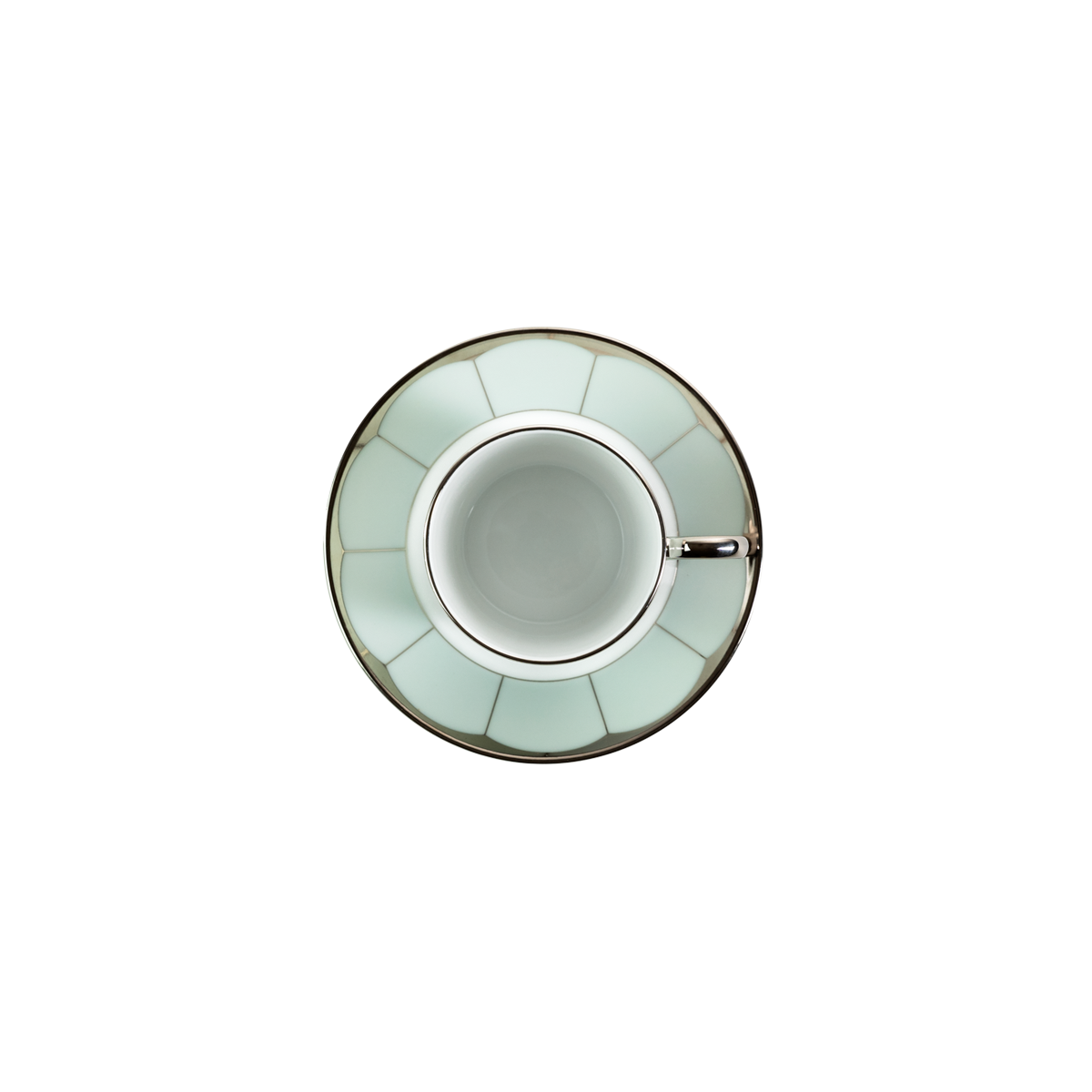 Set of 2 Coffee Cups and Saucers Illusion lavander by Barbara Barry