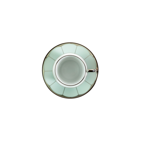 Set of 2 Coffee Cups and Saucers Illusion lavander by Barbara Barry
