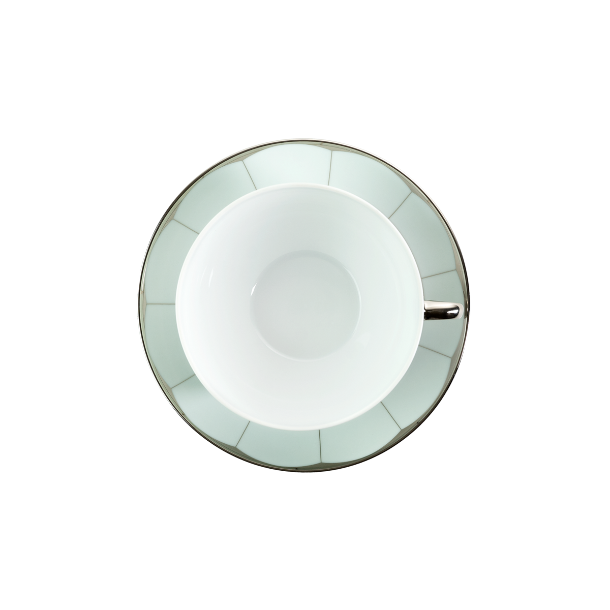Set of 2 Cappuccino Cups and Saucers Illusion lavander by Barbara Barry