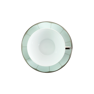 Set of 2 Cappuccino Cups and Saucers Illusion lavander by Barbara Barry