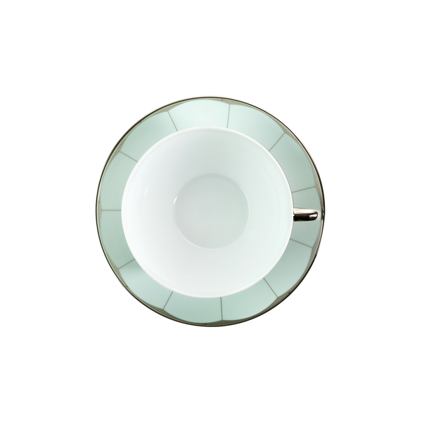 Set of 2 Cappuccino Cups and Saucers Illusion lavander by Barbara Barry