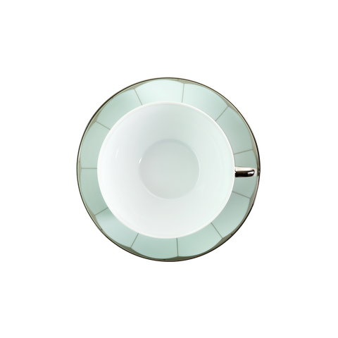 Set of 2 Cappuccino Cups and Saucers Illusion lavander by Barbara Barry