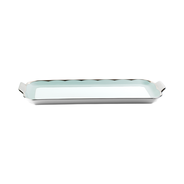 Set of 1 Oblong Cake Platter Illusion lavander by Barbara Barry