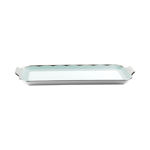 Set of 1 Oblong Cake Platter Illusion lavander by Barbara Barry