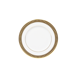 Set of 2 Bread and Butter Plates Plumes gold