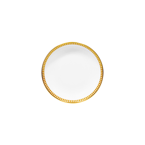 Set of 2 Rimless Soup Plates Plumes gold