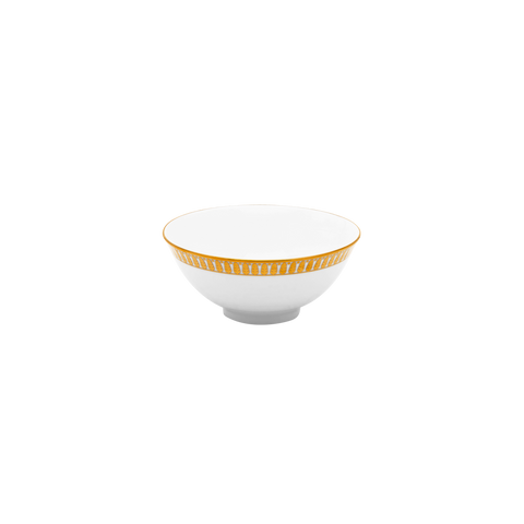 Set of 2 Rice Bowls Plumes gold