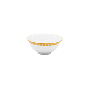 Set of 2 Soup Bowls Plumes gold