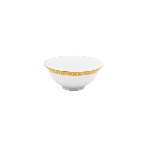 Set of 2 Soup Bowls Plumes gold