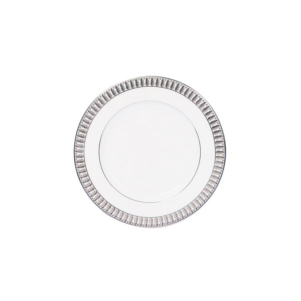 Set of 2 Bread and Butter Plates Plumes platinum