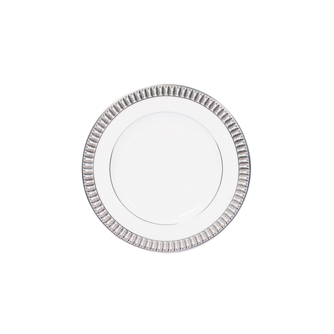Set of 2 Bread and Butter Plates Plumes platinum