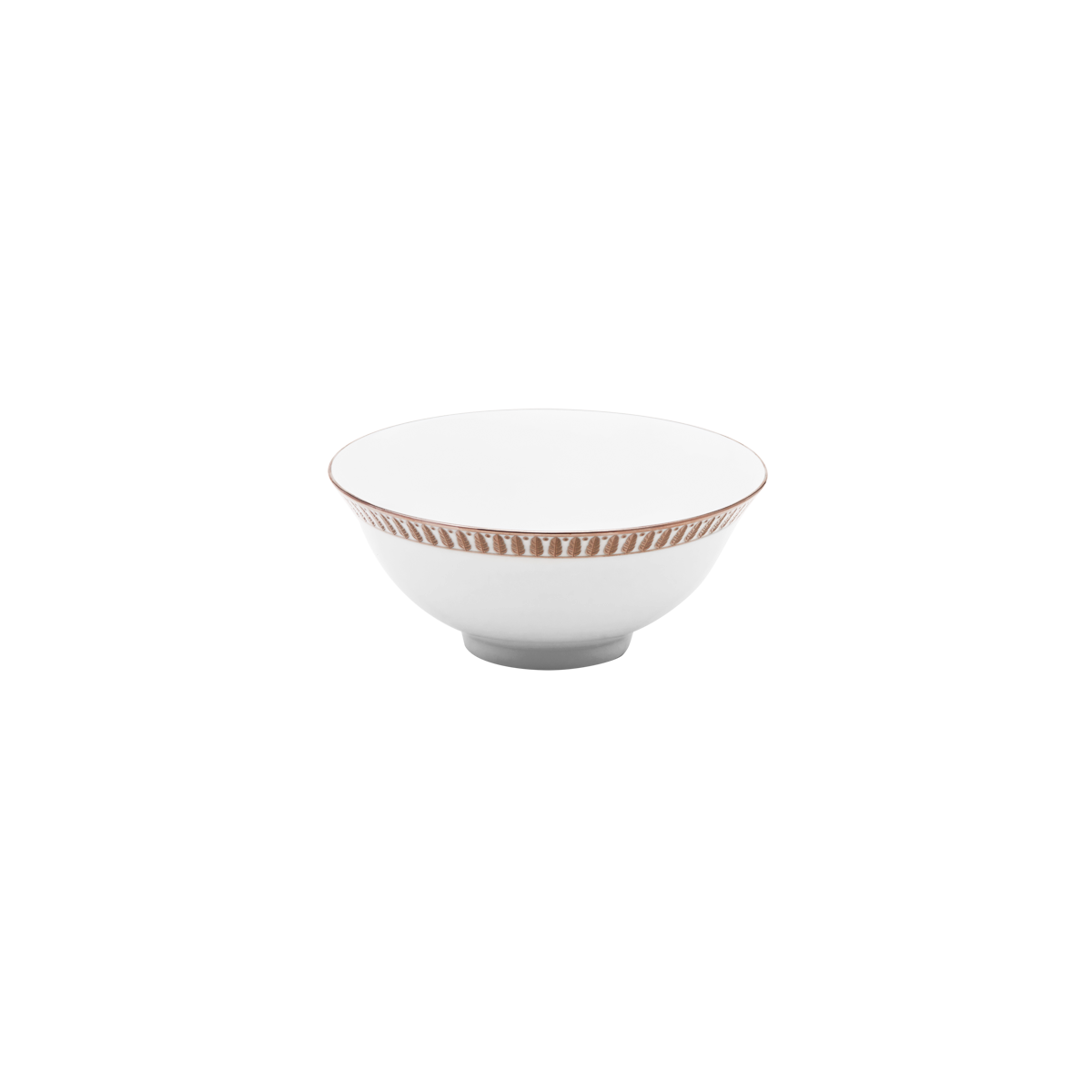 Set of 2 Soup Bowls Plumes platinum