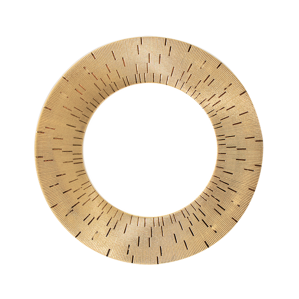 Set of 4 Dessert Plates Infini platinum