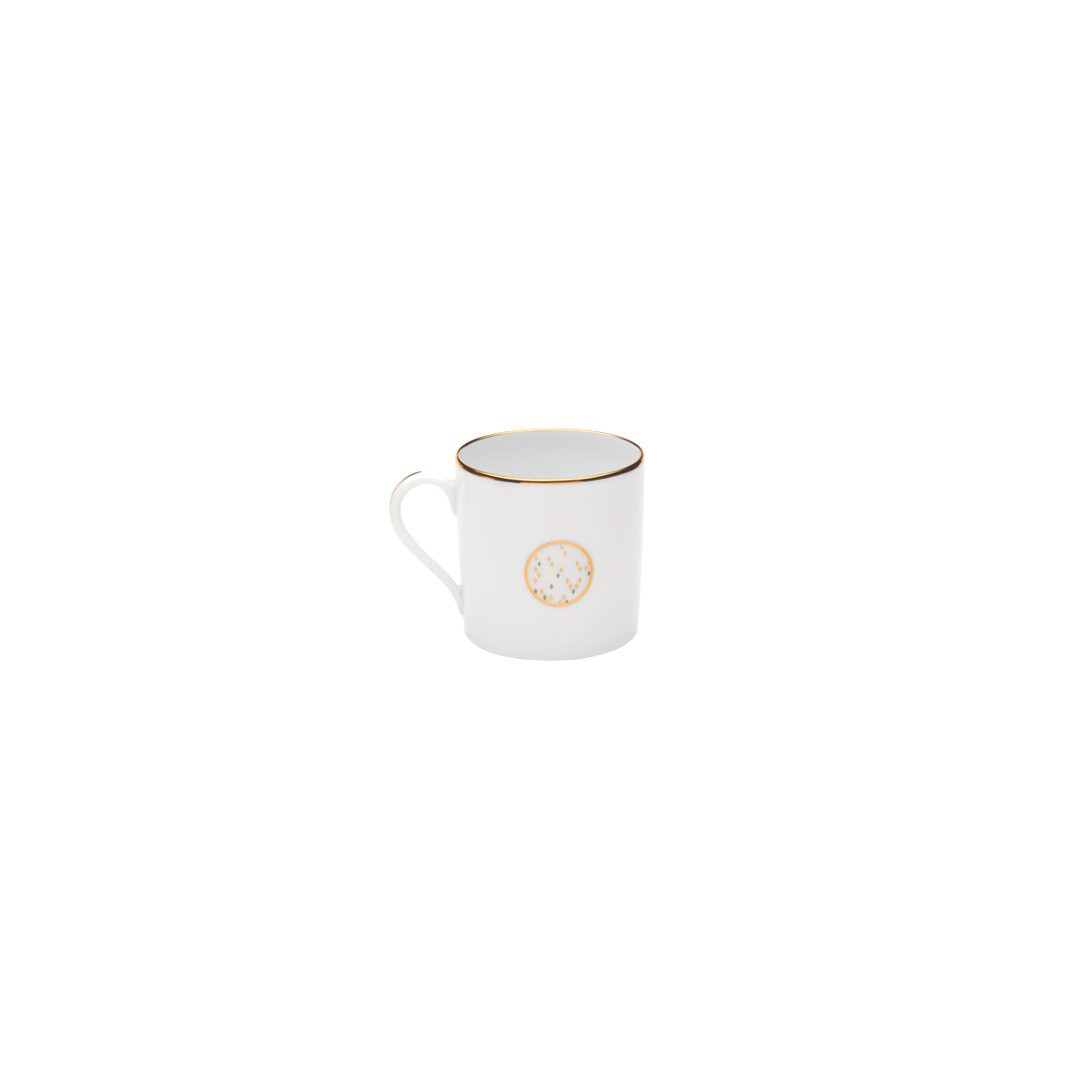 Set of 1 Mini Mug Souffle d'Or Gold Pattern