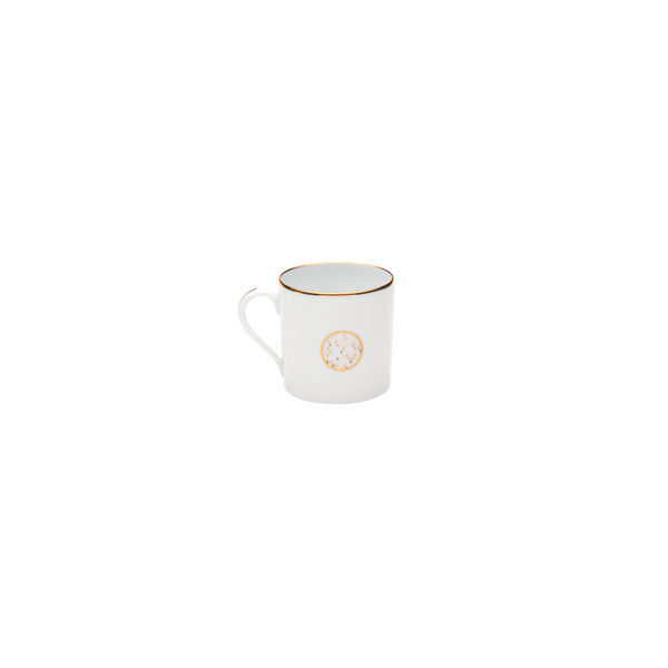 Set of 1 Mini Mug Souffle d'Or Gold Pattern