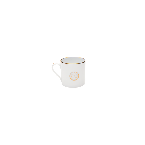 Set of 1 Mini Mug Souffle d'Or Gold Pattern