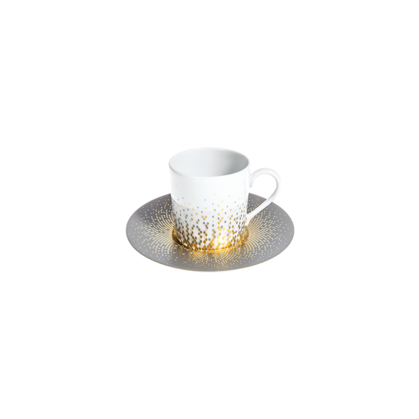 Set of 4 Coffee Cups Saucers Souffle d'Or