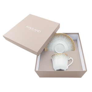 Set of 1 XL Cappuccino Cup and Saucer Souffle d'Or
