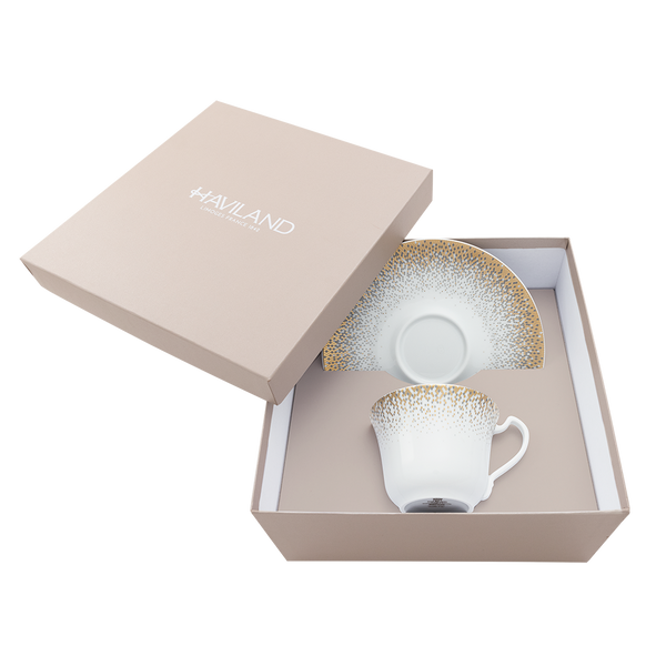 Set of 1 XL Cappuccino Cup and Saucer Souffle d'Or