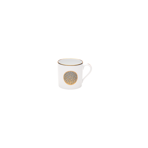 Set of 1 Mini Mug Souffle d'Or Grey Pattern