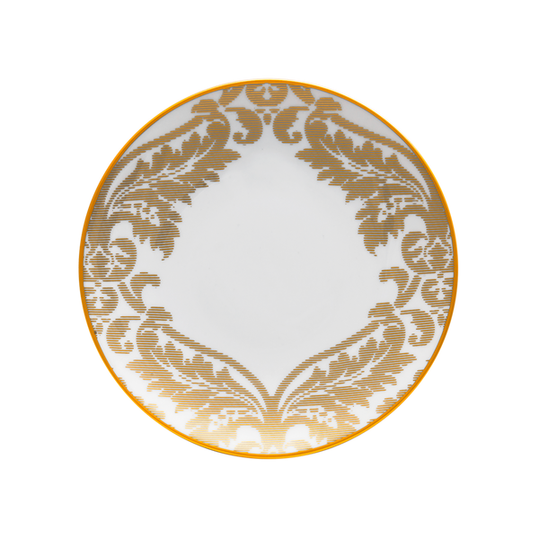 Set of 4 Dessert Plates Damassé white - Ritz Paris