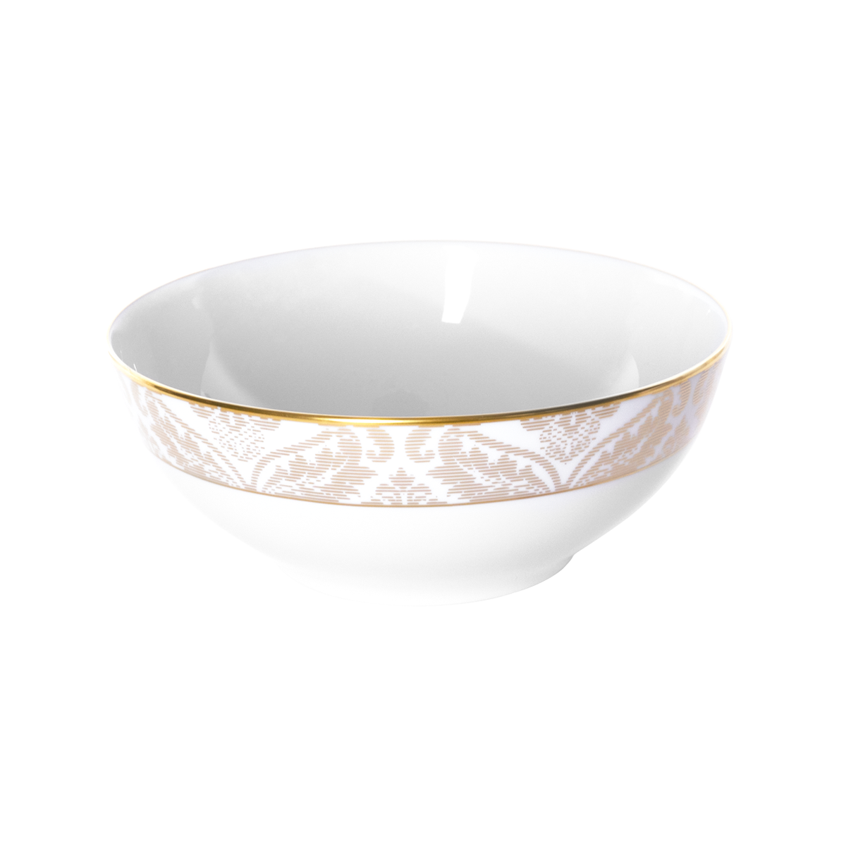 Set of 1 Salad Bowl Damassé white - Ritz Paris