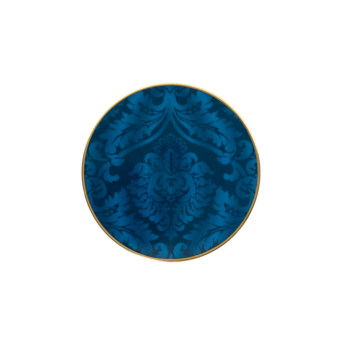 Set of 2 Bread and Butter Plates Damassé blue - Ritz Paris