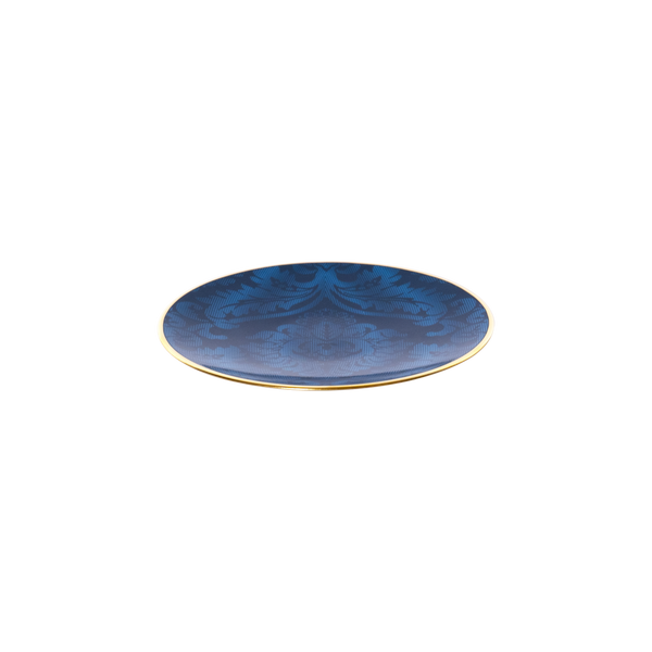 Set of 2 Bread and Butter Plates Damassé blue - Ritz Paris