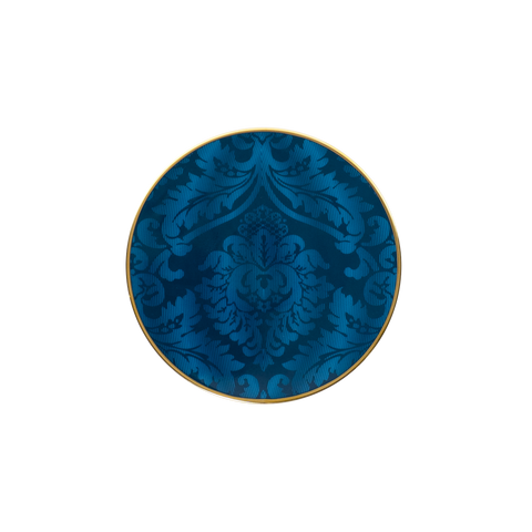 Set of 2 Bread and Butter Plates Damassé blue - Ritz Paris