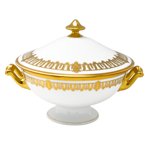 Set of 1 Soup Tureen Saint Honoré white gold