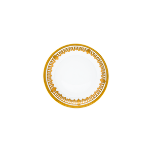 Set of 2 Rimless Soup Plates Saint Honoré white platinum