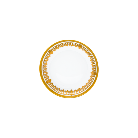 Set of 2 Rimless Soup Plates Saint Honoré white platinum