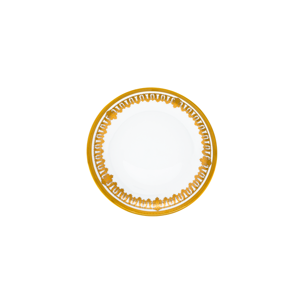 Set of 2 Rimless Soup Plates Saint Honoré white gold