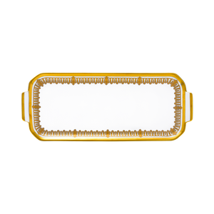 Set of 1 Oblong Cake Platter Saint Honoré black gold