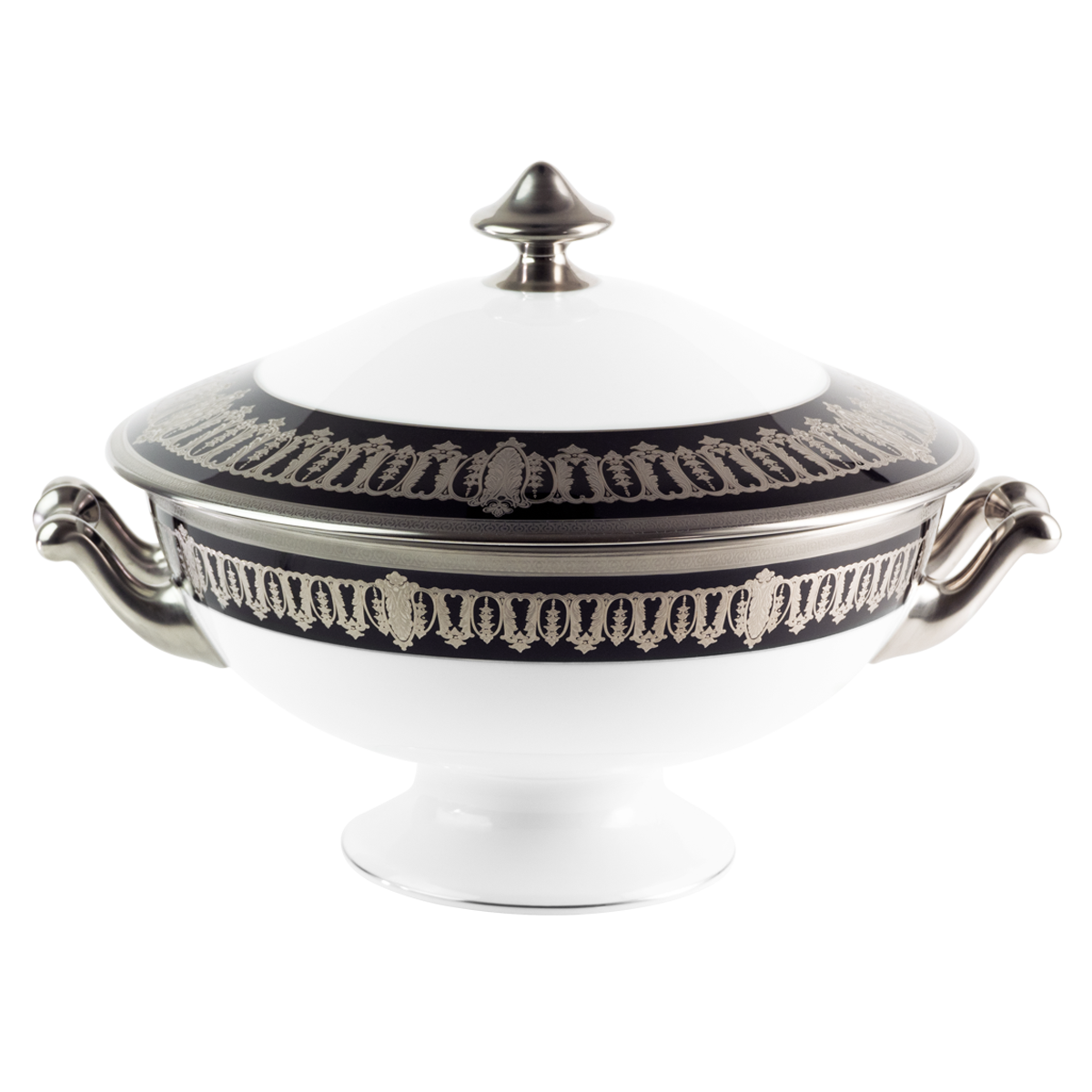 Set of 1 Soup Tureen Saint Honoré black platinum