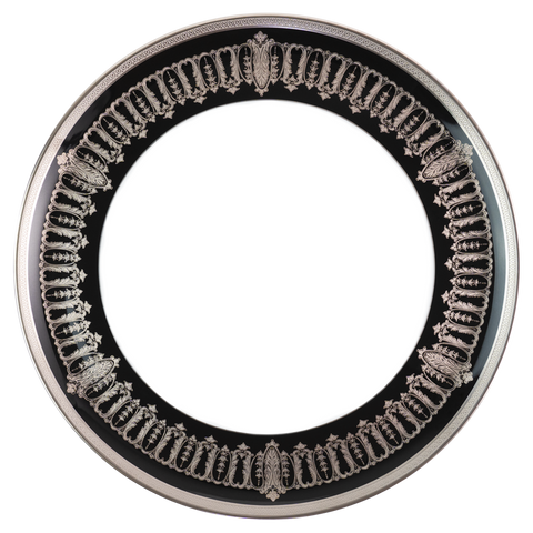 Set of 1 Tart Platter Saint Honoré white platinum