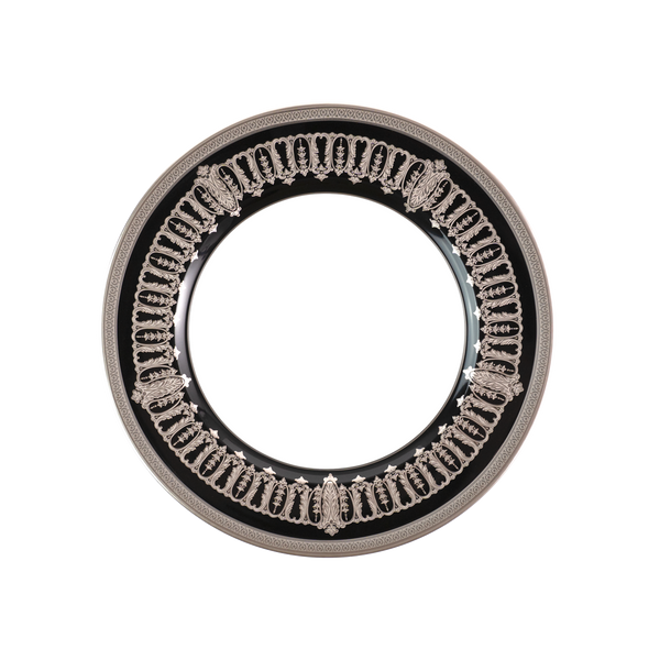 Set of 2 Dessert Plates Saint Honoré black platinum