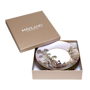 Set of 4 Dessert Plates Le Brésil -La Manufacture Zuber