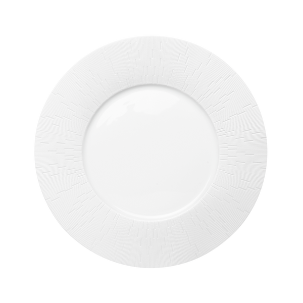 Set of 4 Dessert Plates Infini white