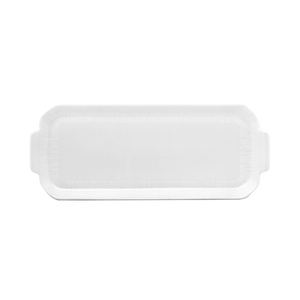 Set of 1 Oblong Cake Platter Infini white